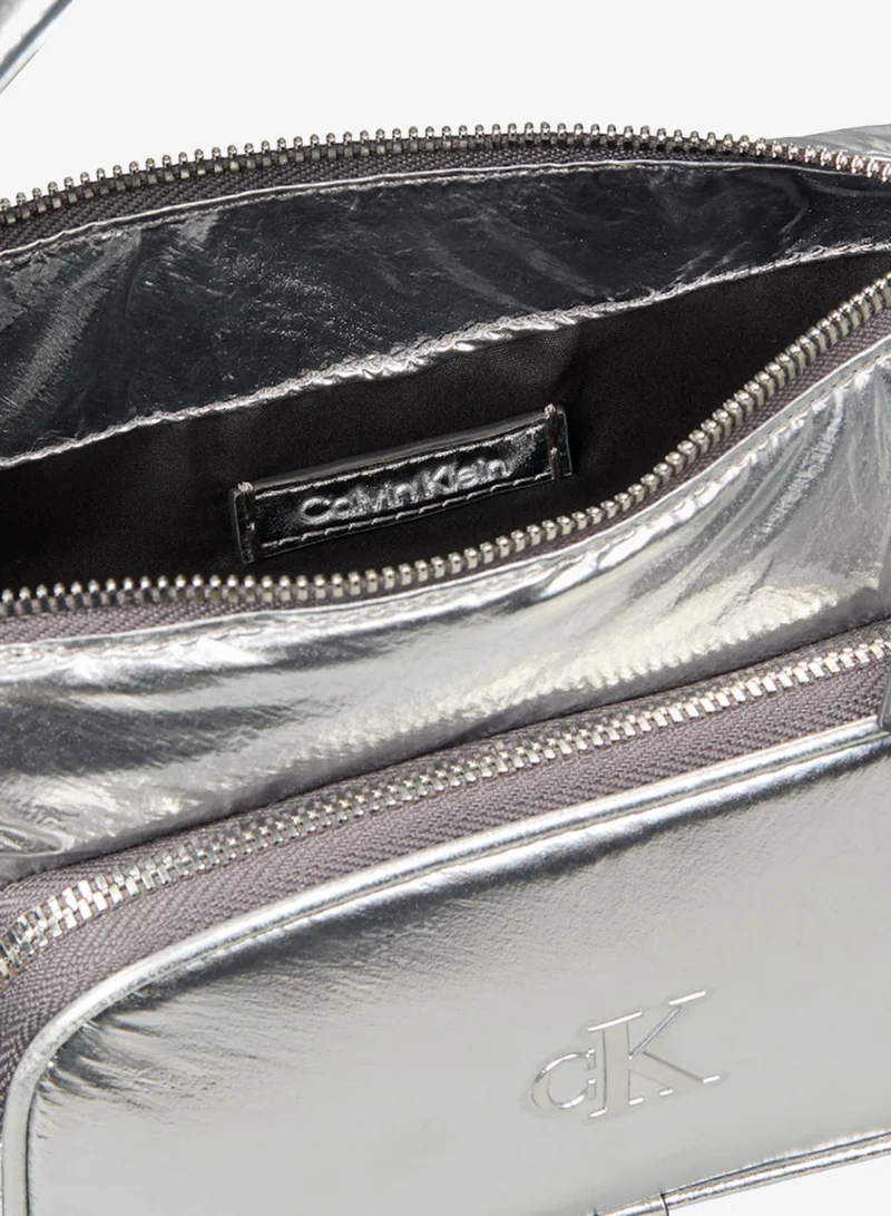 CALVIN KLEIN  Pocket Silver Nylon Small Bag for Women | Best Price UAE